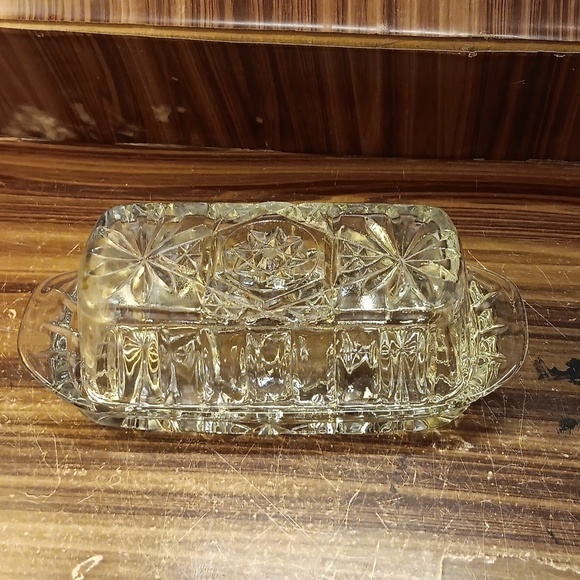 Vintage Anchor ⚓️ Hocking Star Of David butter dish - Picture 1 of 2
